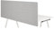 hjh OFFICE Akustik Trennwand Schreibtisch FLEXMIUT D 62 x 160 cm Stoff Hellgrau Sichtschutz Tischtrennwand 891009