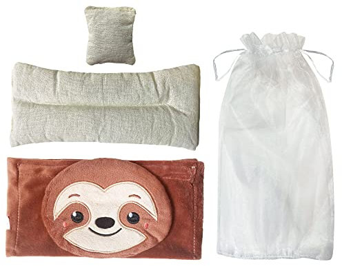 ReignDrop Stomach Wrap Colic Relief for Newborns - Gas Relief Belly Wrap with Flax Seed and Lavender – Colic Baby Belt for Natural Relief – Soothing and Calming (Sloth Flaxseed and Lavender Pack)