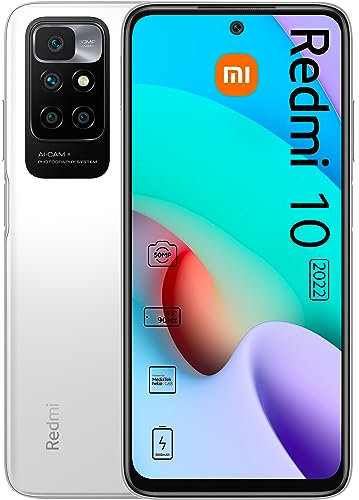 Xiaomi Redmi 10 (2022) - Smartphone 64GB, 4GB RAM, Dual Sim, Pebble White