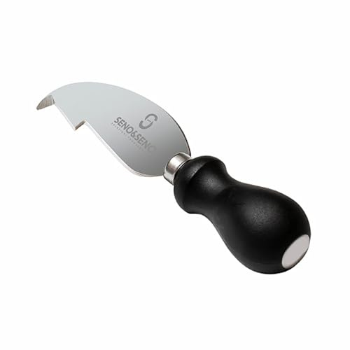 SENO & SENO Coltello da Formaggio | Lama in Acciaio Fabbricato in Italia con Processo Tradizionale | Manico in Propilene atossico (Grana Uncino Doppio, cm.8,5)