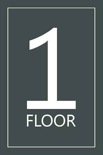 1st floor, grey informational sign - Self adhesive sticker (200mm x 150mm)