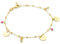 MIORE Schmuck Handgefertigt in Italien, Armband Damen Silber 925, Armband Vergoldet 18K Gold mit Charms Anhänger, Bettelarmband Herz, Charm Armband Silber mit Herz Anhänger