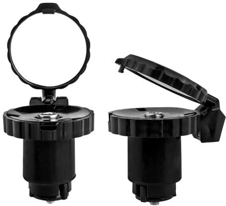 Mesee 2 Stück Fahrradspiegel, HD 360 Grad Drehbar Fahrradspiegel Klappbar, Mini Rückspiegel Klappbarer, Universal Rückspiegel Fahrrad für Fahrrad rennrad Mountainbike, Lenker 21-22mm