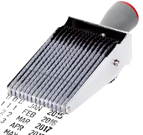 a rotolo, 14 cifre, personalizzato, 5 mm, 26 numeri di alfabeto da 0 a 9 timbri a rotolo, timbri intercambiabili con rulli in, per fai da te, ufficio, indirizzo