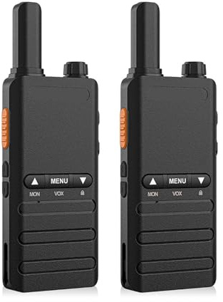 Ultratunn 15 mm mini-walkie-talkie med typ-C-laddning och VOX professionell bärbar tvåvägsradio for PMR446 Klar RöStöVerföRing(Package A)