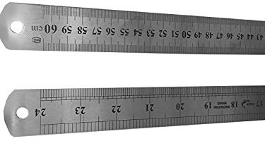 RULER METAL Stainless Steel 24 inches 60CM 600MM cutting measuring MEASURE Rule