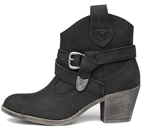 Rocket Dog Women's Satire Cowboy Boots, Black A00, 8 UK