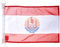 AZ FLAG - Drapeau Polynésie française - 45x30 cm - Pavillon Nautique Polynésien - France Spécial Bateau Et Extérieur En Maille Bloquée Avec Anneaux Plastiques Intégrés - 30g