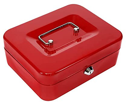 Kippen 10033r2 Geldkassette rot, rot, Maße: 200 x 160 x 90 mm