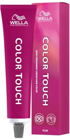 Wella Professionals Color Touch Plus – Demi-permanente, vegane Intensivtönung mit Metal Purifier – bis zu 70% Grauabdeckung - bis zu 28 Haarwäschen – 55/06 Hellbraun Natur-Violett – 60 ml