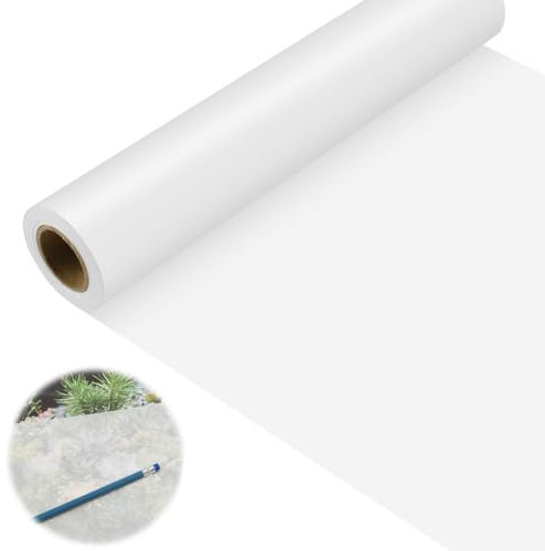 AYESY Transparentpapier Rolle, 50M*30CM Schnittmusterpapier, Pauspapier, Skizzenpapier, Transparentes Architektenpapier, Professionelles Pauspapier & Tracing Paper, Zeichenpapier zum Malen Verpacken