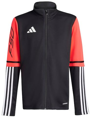 adidas Unisex Kids F50 TRAINING JACKET KIDS, black/lucid red/white, 5-6 Years