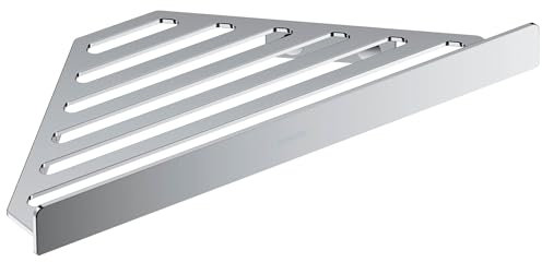 hansgrohe AddStoris - Duschablage, Duschkorb, Eckregal Bad, Duschregal Ecke, Seifenkorb, Seifenablage Dusche, Badezimmer Zubehör, Chrom, 41741000