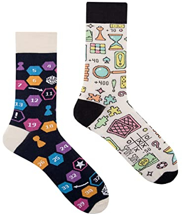 Spox Sox - calcetines coloridos, divertidos y extravagantes - un regalo divertido, 36-39, Juegos de mesa