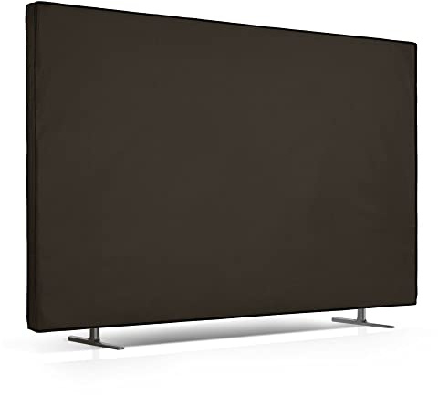 kwmobile Indoor 85 TV Cover – Television Dust Cover Screen Protector – TV Screen Dust Protection – Synthetic Fabric Dark Grey