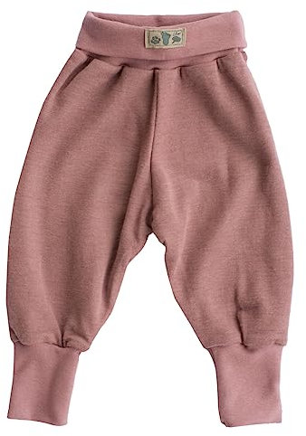Lilano, Baby Hose mit Nabelbund, Wolle Seide, 210 g/m² (Mauve, 98)