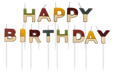 Folat 24209 Ensemble Comfy Cozy-2 cm-Bougies décoration de D'anniversaire, Happy Birthday, Anniversaires, Gâteau de Mariage, Multicolore