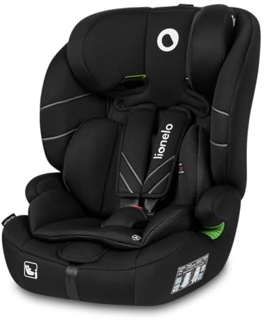 LIONELO LEVI ONE I-SIZE 76-150 cm Kinderautositz, Gruppe 1 2 3, Seitenschutz, 10 Grad Kopfstützenverstellung Bequeme Armlehnen Verstellbare Rückenlehne, R129 i-Size
