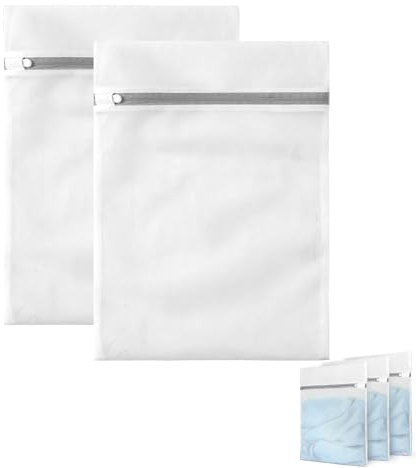 CALLYSONIC Wäschesack, Wäschenetz für Waschmaschine, Haltbar Laundry Bag, Wäschesack Waschmaschine, Wäschebeutel Schmutzwäsche mit Reißverschluss für Pullover, Hemden, Unterwäsche, 2 stück, 2 größen