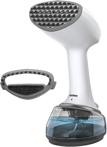 Rolipo Defroisseur Vapeur Vertical,1700W Défroisseur à Main Vertical Portable pour la Maison, le Bureau, les Voyages, Défroisseur à vêtements de voyage compact et portable, blanc