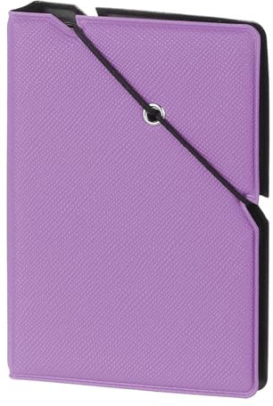 QUARKZMAN Mini Album Fotografico, 28 Tasche 2 x 3 Album Fotografico Copertina in Pelle con Chiusura a Fascia in Gomma per Fotocamera Istantanea Fujifilm Kpop Porta Fotocard, (Viola)