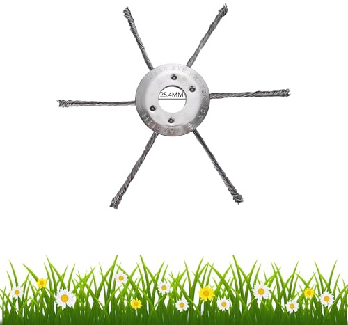 Testa per decespugliatore in filo di acciaio, testa per decespugliatore da giardino, attacco universale per tosaerba a benzina, soluzione efficiente per la rimozione delle erbacce (230 mm)