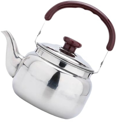 LOLIPPYY Bouilloire à Sifflet Acier Inoxydable pour Usage Domestique et Extérieur Poignée Brûlure Compatible Plaques Induction et Gaz Chauffage Rapide et