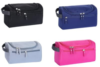 VALICLUD Neceser De Viaje Gran Capacidad Cremallera Organizador Bolsa De Ducha Colgante para Viajes Vacaciones y Gimnasio Oscuro como Bolso Neceser Mujer