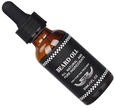 LIFKOME Aceite Cuidado Barba 30 Ml Hidratante Natural para Bigote y Crecimiento de Barba Suplemento Esencial para Hombres Fórmula Ligera Rápida Absorción Uso Diario y Viaje