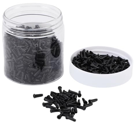1000 Protectores de Ojales para bádminton, Nailon 12 Protectores de Cuerdas de bádminton de 0,10 x 0,3 Pulgadas, Ojales para Raqueta de bádminton para Reparar Raquetas de bádminton