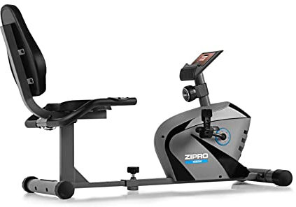 Zipro Heimtrainer Fahrrad Vision, Ergometer Fitnessbikes, Magnetisches Fahrradtrainer, Ergometer Fahrrad bis 120kg, Indoor Bike, Trainingsfahrrad für zuhause, Fahrradergometer Batteriebetrieben