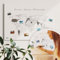 Weltkarte live.love.travel. - Weltkarte Pinnwand - Tolles Geschenk - Nachhaltig, handmade in Germany, ultralanglebig (Leinwandposter, 90x60cm)