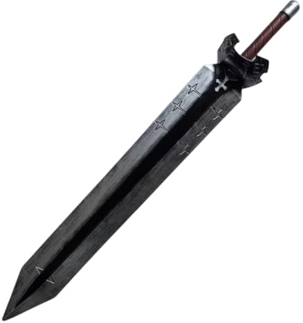 damdos Épée d'halloween de 101,6 cm pour trèfle Noir Asta, Accessoires de Cosplay, épées de trèfle Noir, Armes de Cosplay, Cadeaux d'anniversaire, Épée Aasta, 102 cm