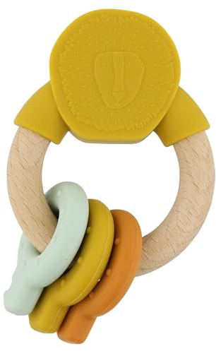 Trixie Bague d'activité en bois et silicone Mr. Lion