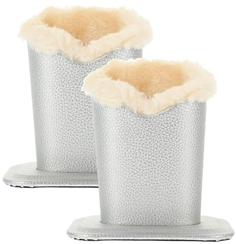 Galpada Lot De 2 Supports À En Cuir Doublé Peluche Avec Design Ouvert Pratique Support De Soleil Et Pour Maison Bureau 4.92 * 4.72 * 3.27 Pouces