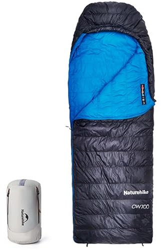 Naturehike CW700[2025 Upgrade] Ultralight Down Sleeping Bag [ -26.2°C~-1.7°C,1314g] All Season Camping Sleeping Bags for Cold Weather Adults Backpacking, Hunting, with Storage Bag(L-Night Black)