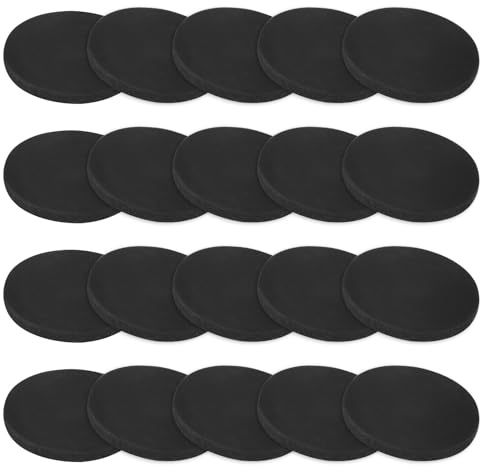 M METERXITY 20 Pezzi Dischi In Gomma Piena, 35mm Diametro Esterno X 3mm Spessore Guarnizioni Antivibranti Riduzione Rumore Spessori In Gomma Per HVAC/Lavatrici/Mobili