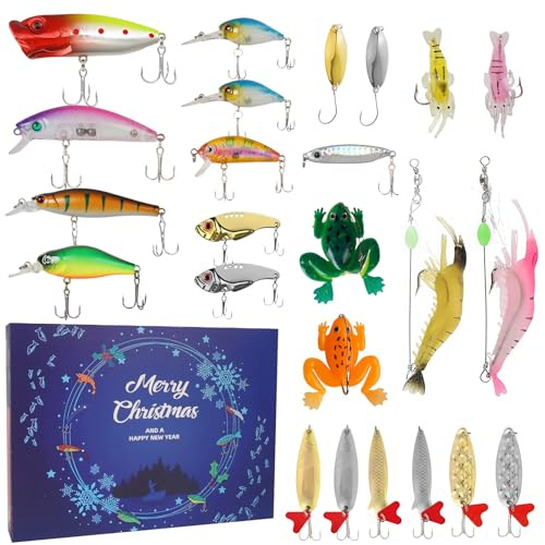 Pesca Señuelos Accesorios Kit Con Caja, Accesorios De Pesca, Set De Cebos, Incluido La Caja Tackle, Ganchos, Tijeras, Adecuado Para Padre, Hermano, Amigo