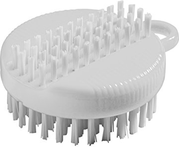haug bürsten - Brosse à ongles double face avec poils en nylon 6.6 - Couleur : blanc - Forme : ronde - Dimensions : 75 x 60 x 30 mm - Fabriqué en Allemagne
