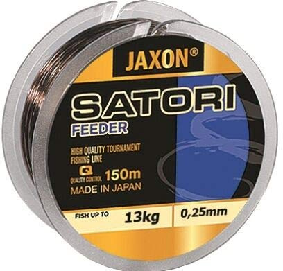 Jaxon Angelschnur Satori Feeder 150m / 0,16-0,35mm Spule Monofil Schnur (0,25mm / 13kg)