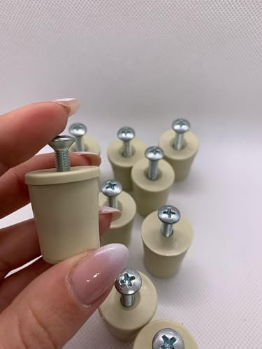 paracolpo per tapparelle 10 pz,colore avorio,Tappi d'arresto conici in pvc per tapparella