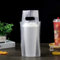Portavasos desechables, 1 vaso, bolsa de plástico con asa, para bebidas calientes y frías, bolsas para tazas de café para servicio de alimentos (100 unidades de 16.3x10.2 cm)