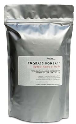 Engrais professionnel bonsaïs fleuris. NPK 5-3-6 + Magnésium - Sachet 750 g