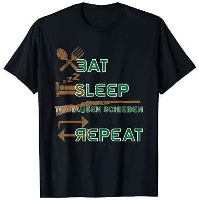 Herren Tontauben schießen für Sportschützen im Schützenverein T-Shirt