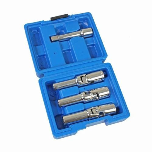 US PRO Tools 3pc Glow Plug Deep UJ Socket Set 8mm 10mm 12mm 3/8 Drive 5639