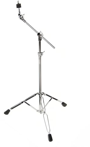 Fame CBS7000 Galgenbeckenständer, Robust, Ausziehbar, Versenkbar, mit Memory-Clamp, Breiten Hartgummi-Standfüßen, Leichtes Transportgewicht, Klappbare Beine, Ideal für Alle Altersklassen