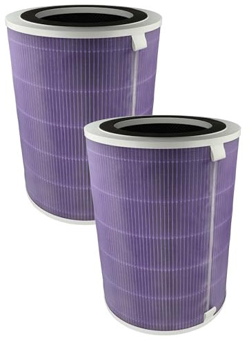 vhbw 2x Luftilter kompatibel mit Proscenic A 9 Luftreiniger - Kombifilter Vorfilter + HEPA(H13) + Aktivkohle + Silberionenfilter