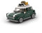 JVAVNE Retro Camper Auto Bausteine Set mit Schaukasten, Modulare Mini Sportwagen Bausteine, Auto Sammelbares Spielzeug, Geschenk für Erwachsene und Kinder, 356 Teile