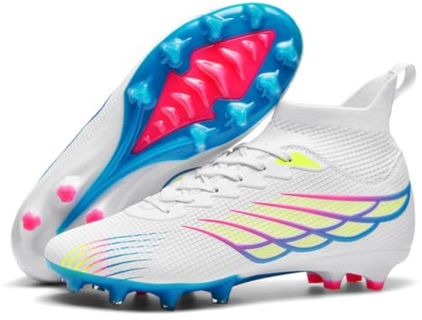 AMLCWZ Fußballschuhe Für Herren Mit Langen Spikes Fußballschuhe Kinder Kunstrasen Fussballschuhe