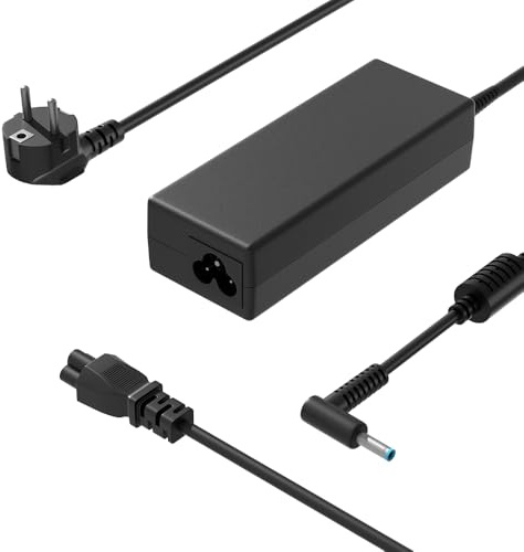 SLRIOYS 65W laddare kompatibel med HP Pavilion x360/Envy 13 14 15 17 Notebook 14 15 17 250 255 256 Stream 11 13 14 EliteBook 655 820 830 840 850 ProBook 440 445 450 455 640 Chromebook 11 14 Nätadapter